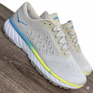 Hoka One One Cavu 2 Running Shoes (White/Nimbus Cloud)